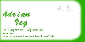 adrian veg business card